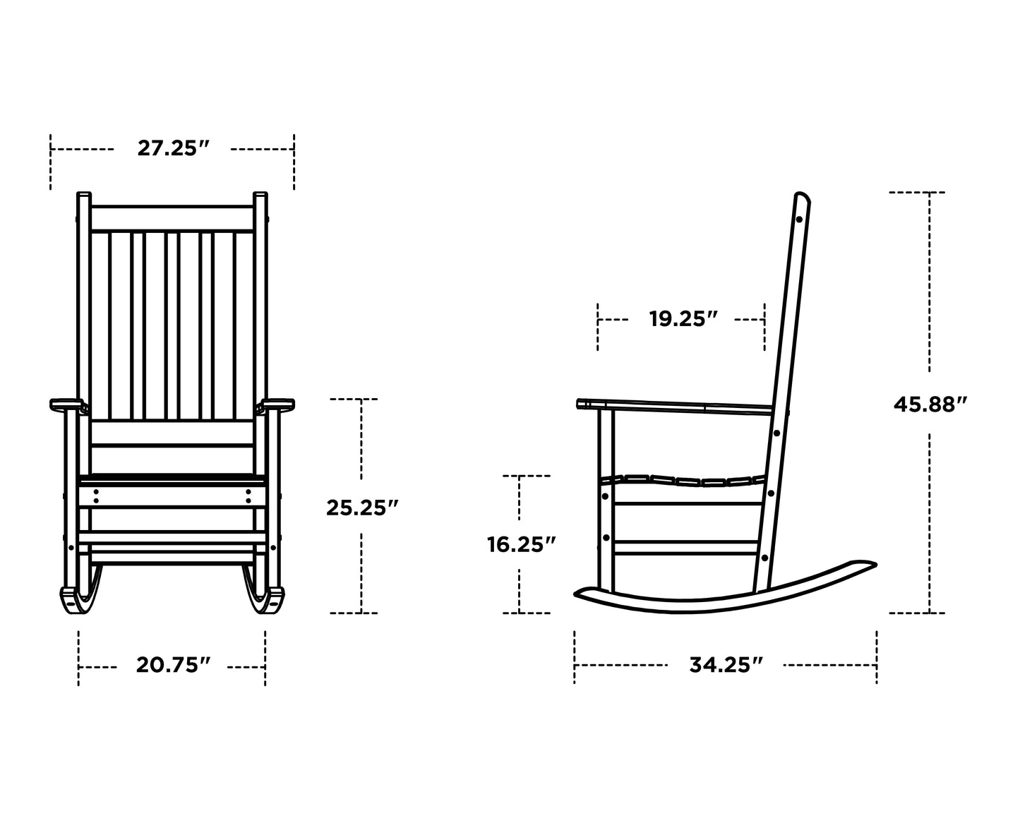 Trex Cape Cod Porch Rocking Chair