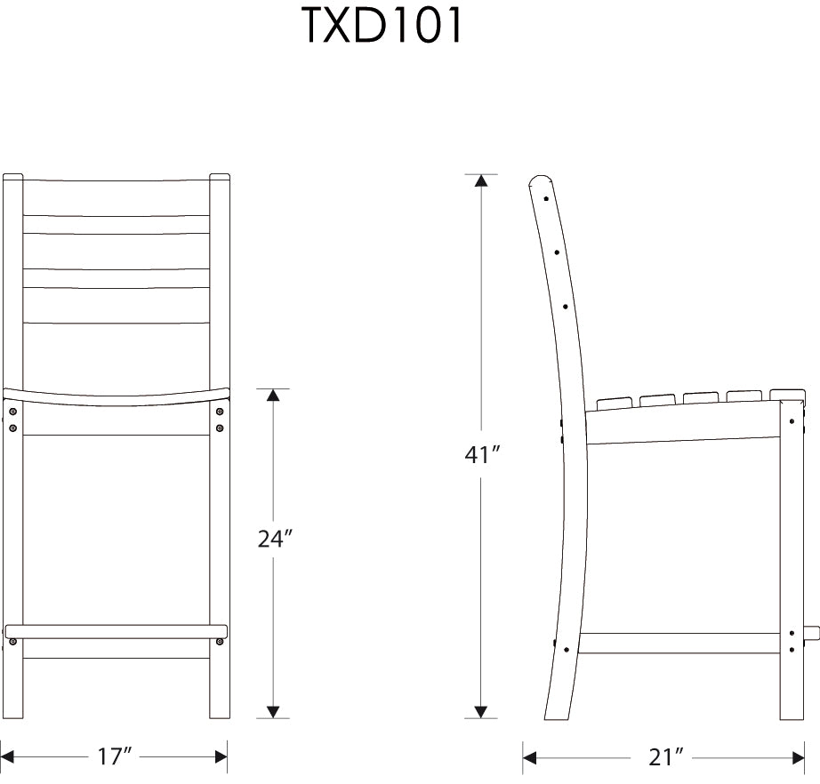 Trex Monterey Bay Counter Side Chair