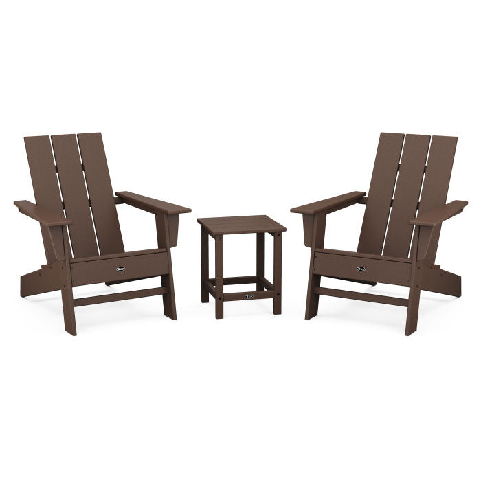 Trex Furniture Eastport Modern Adirondack Chair and Table 3-Piece Set
