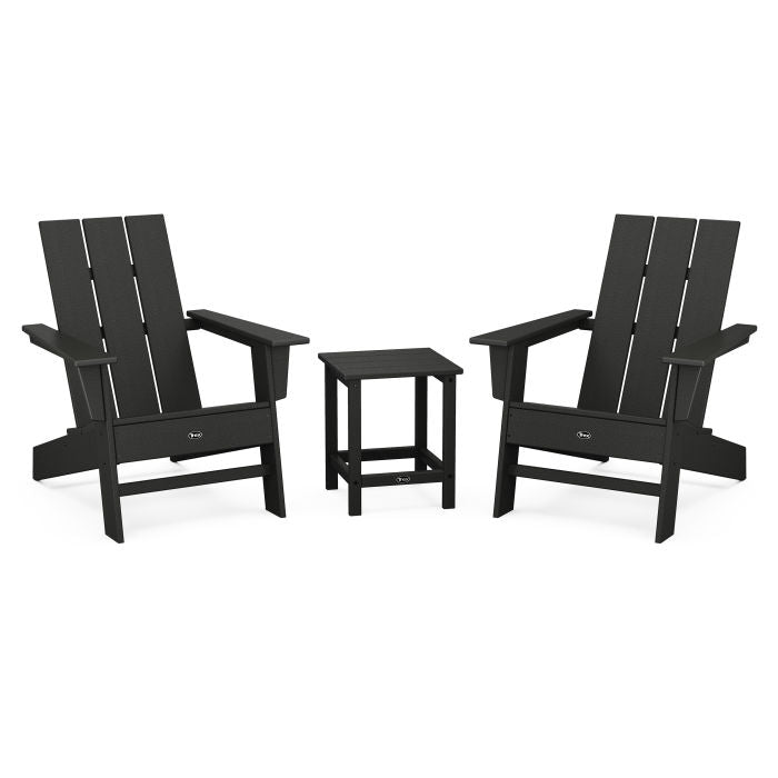 Trex Furniture Eastport Modern Adirondack Chair and Table 3-Piece Set