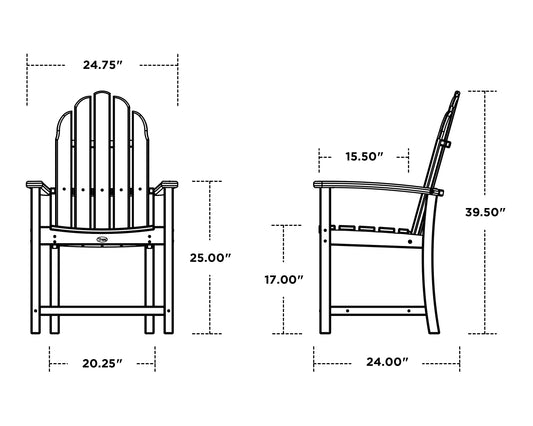 Trex Cape Cod Adirondack Dining Chair