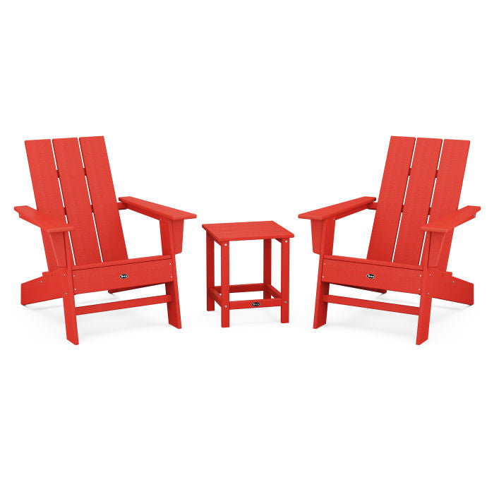 Trex Furniture Eastport Modern Adirondack Chair and Table 3 Piece